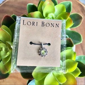 sterling peridot Charm August birthstone gem